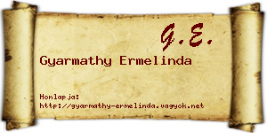 Gyarmathy Ermelinda névjegykártya
